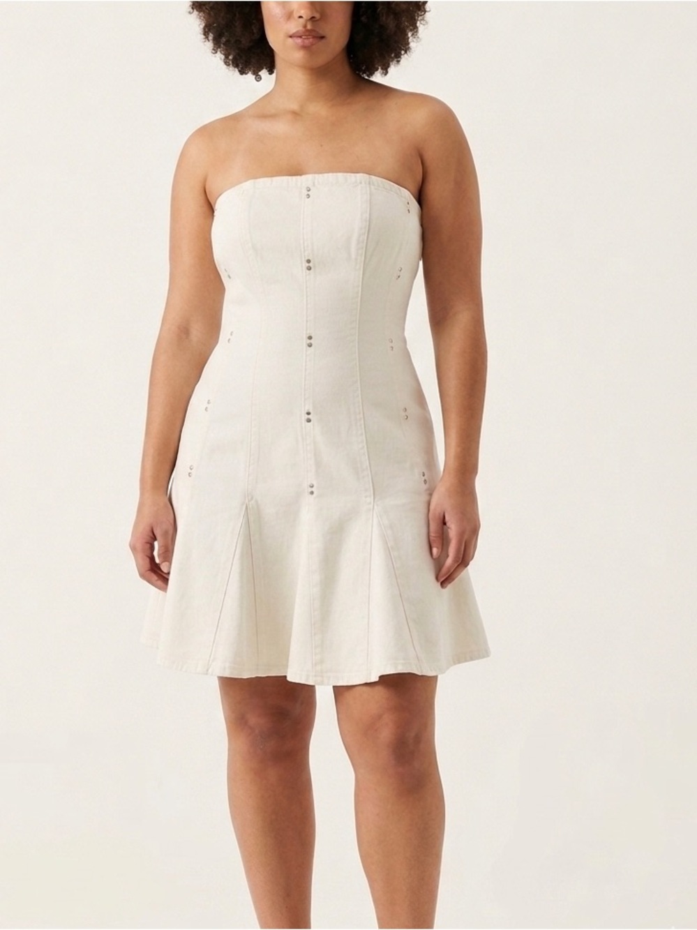 Wild Fable Women's Denim White Dress M